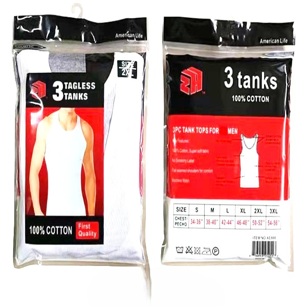 MEN 3PK TANK TOPS